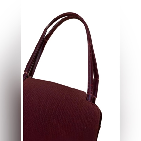 Rare 🦄 Red Authentic GUCCI Shoulder Hand Bag Nylon Leather - Picture 8 of 14